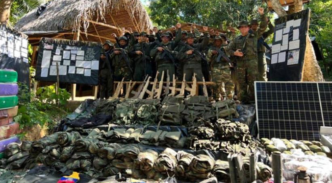 Destruyen base de operaciones para el tráfico de oro y drogas en Bolívar