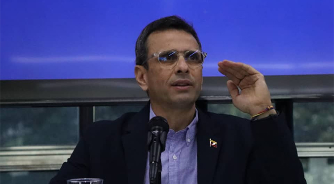 Capriles desmiente propuesta a la Plataforma Unitaria para discutir inhabilitaciones