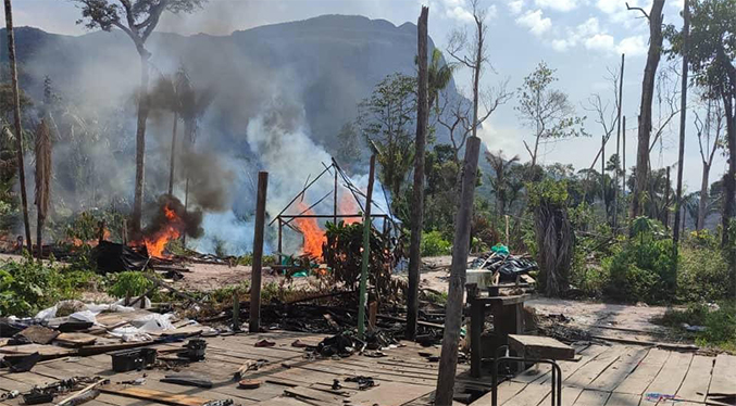 FANB desmantela un campamento de minería ilegal en Bolívar