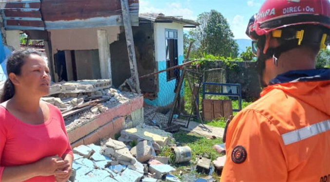 Declaran pérdida total por lluvias a 89 viviendas en Táchira
