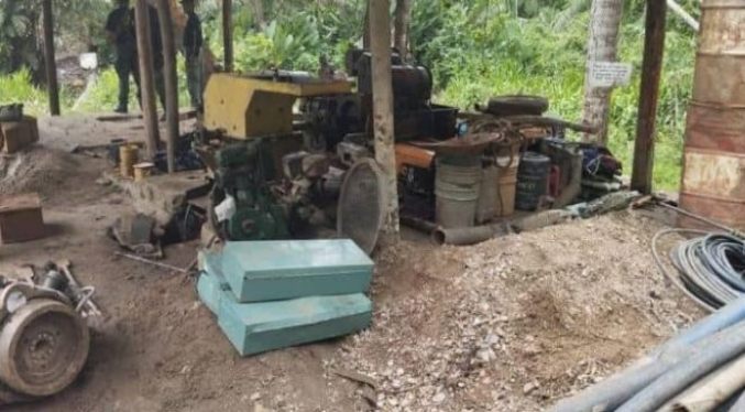 Desmantelado campamento de minería ilegal en Tocuyito