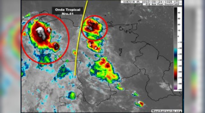 Onda Tropical generará inestabilidad atmosférica en varios estados de Venezuela