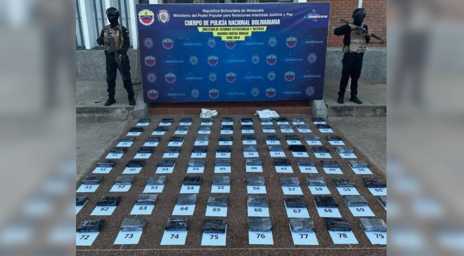 Incautan más de 80 panelas de presunta cocaína en Maracaibo