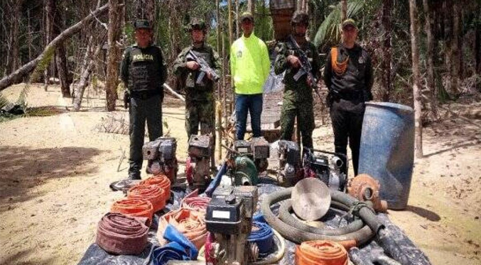 Capturan a 18 sujetos dedicados a la minería ilegal en Bolívar