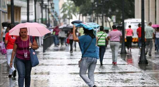 Inameh pronostica lloviznas dispersas en gran parte del país en horas de la mañana