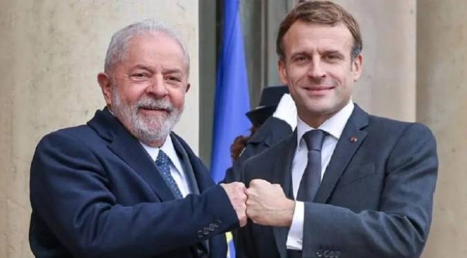Lula y Macron se dicen satisfechos por los acuerdos entre Gobierno y oposición venezolana