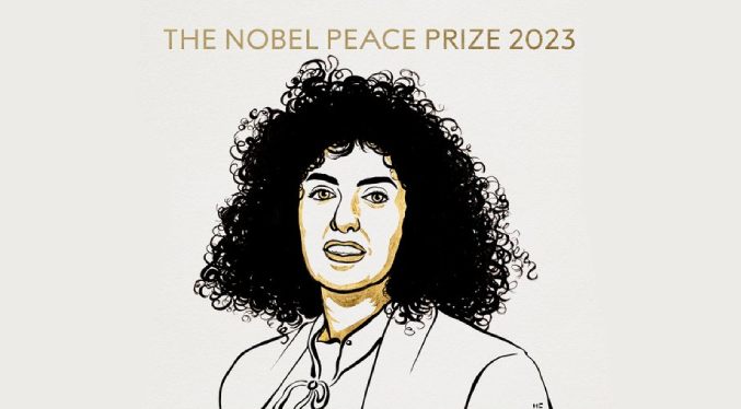 Activista iraní Narges Mohammadi gana Nobel de la Paz 2023