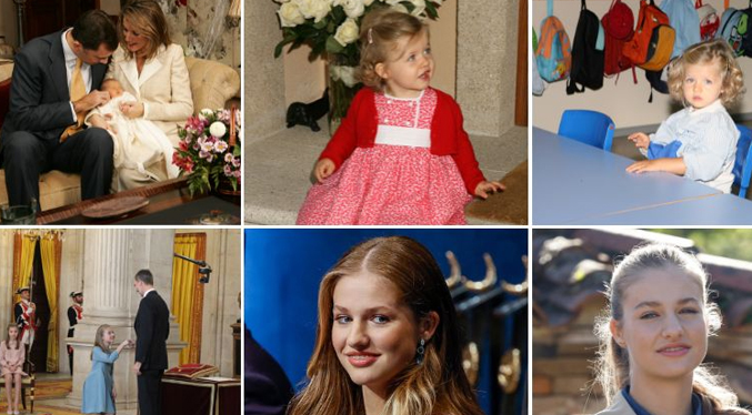 Casa Real española repasa vida de princesa Leonor con motivo de su mayoría de edad
