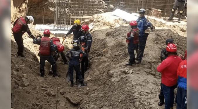 Deslizamiento de una construcción deja un muerto y cinco heridos en Caracas