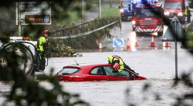 Inundaciones y cortes de luz en el norte de Europa por tormenta Babet