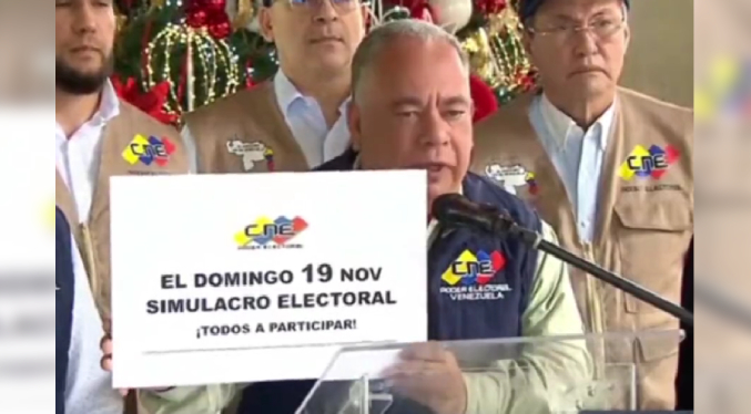 CNE anuncia simulacro del referendum consultivo para el 19-N (Video)