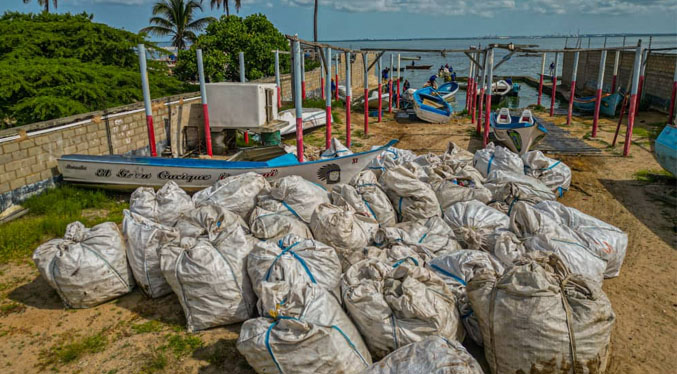 Contabilizan 13,5 toneladas de desechos retirados de las orillas del Lago de Maracaibo