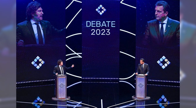 Sorpresivo naufragio de Javier Milei en el debate presidencial en Argentina