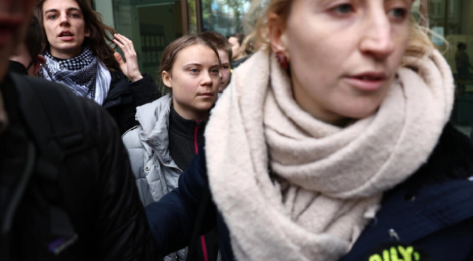 Greta Thunberg se declara inocente en el juicio en Londres tras una manifestación ecologista