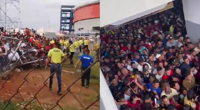 FVF rechaza actitud violenta de fanáticos en las afueras del estadio Monumental de Maturín (Videos)