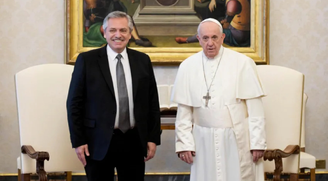 El papa Francisco recibirá a Alberto Fernández en el Vaticano la próxima semana