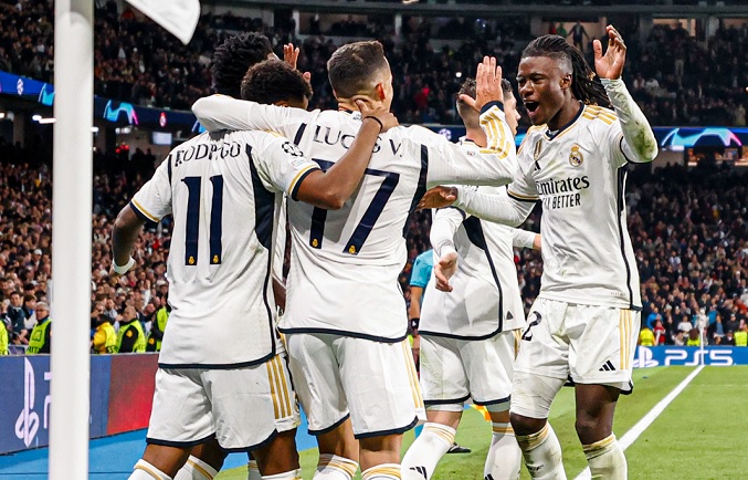 Real Madrid supera a Braga y saca boleto anticipado a los octavos de final de Champions