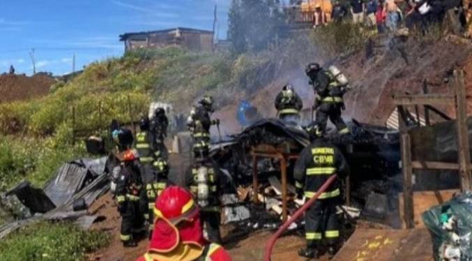 En Chile mueren dos niños venezolanos en un incendio