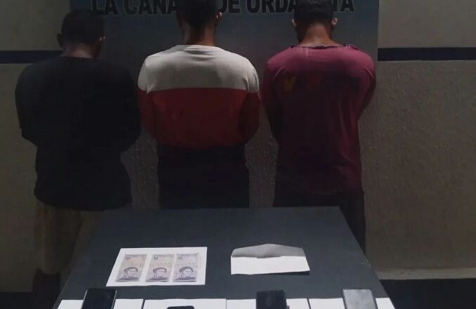 Detienen a tres extorsionadores de la banda Mauricio Luzardo en La Cañada