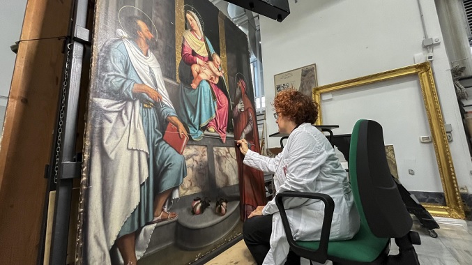 El «hospital» de las obras de arte del Vaticano cumple un siglo de historia