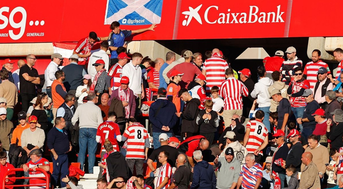 Suspenden el partido entre Granada y Athletic Club por la muerte de un aficionado