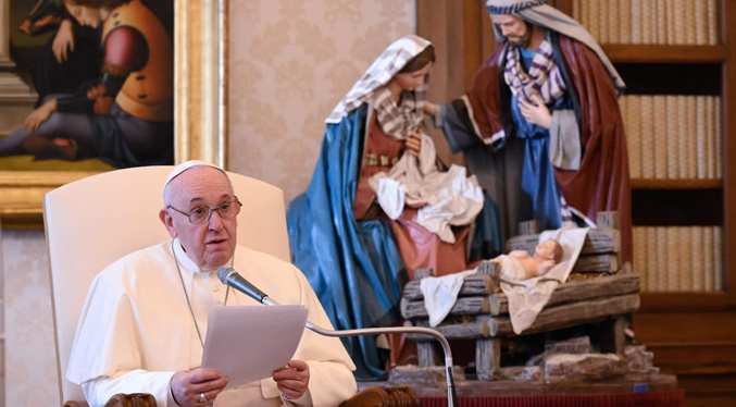 Papa pide no olvidar la esencia de la Navidad