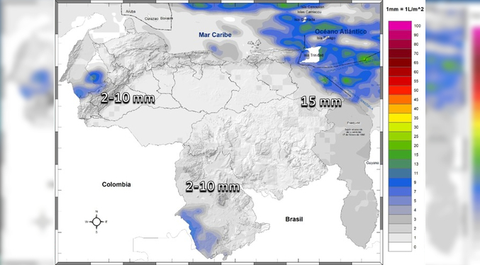 Inameh pronostica lluvias durante la tarde en Zulia