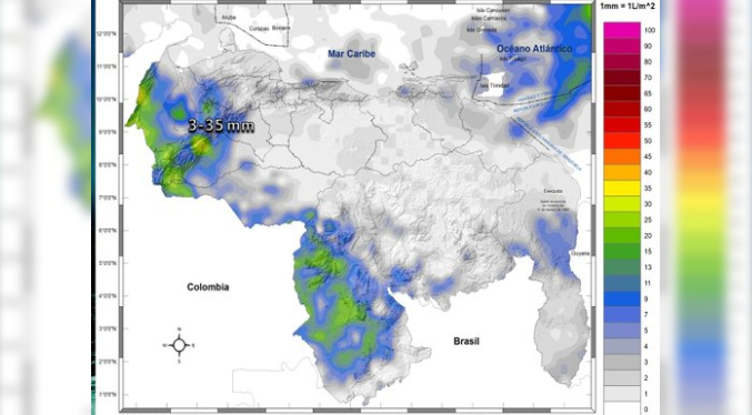 Inameh pronostica alta probabilidad de lluvias para Zulia este 17-D