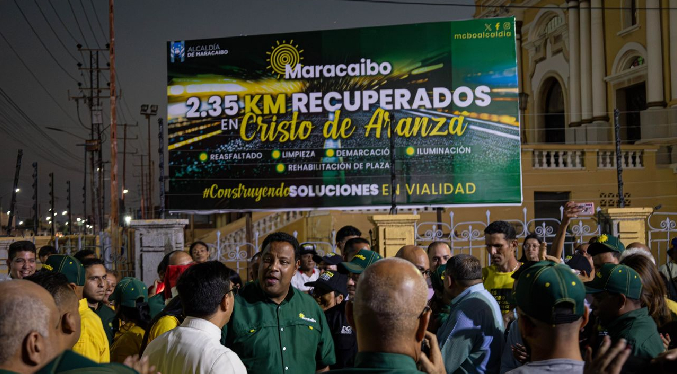 Alcaldía de Maracaibo entrega asfaltado y alumbrado en el tramo La Milagrosa – Corito en Los Haticos