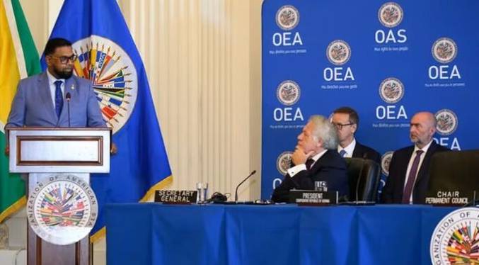 Guyana pide en la OEA que condene a Venezuela por acciones en el Esequibo