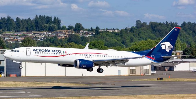 Aeroméxico revisará aviones Boeing 737 MAX 9 tras incidente en Alaska Airlines