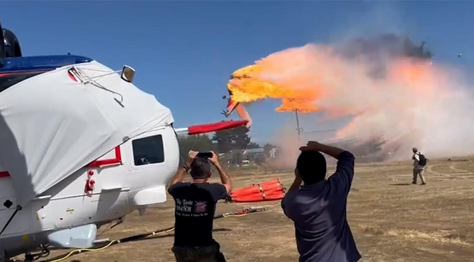 Avión que combatía incendios forestales en Chile se incendia: Muere el piloto y hay tres heridos