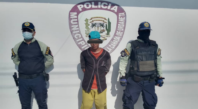 Oficiales de Poliurdaneta detienen a dos sujetos