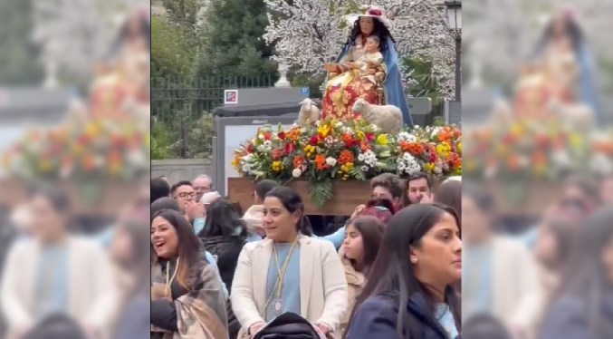 Venezolanos en Madrid honraron a la virgen de la Divina Pastora