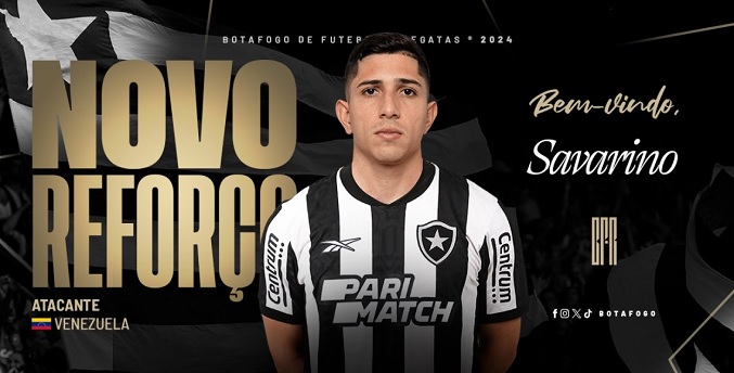 El Botafogo anuncia la contratación del delantero venezolano Jefferson Savarino
