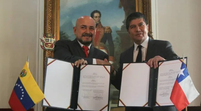 Venezuela firma un convenio con Chile para la lucha contra las bandas