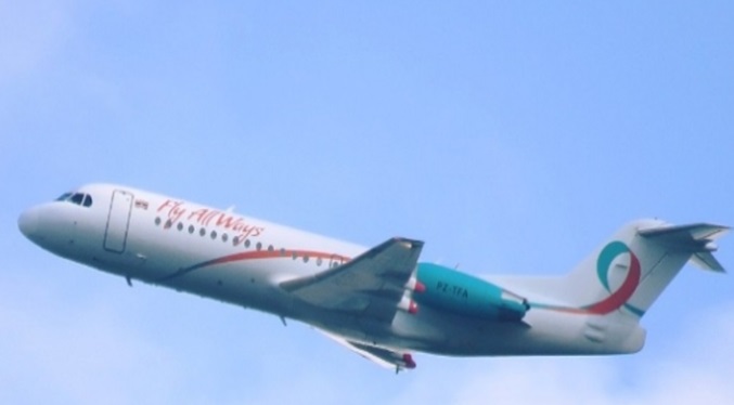 Fly All Ways Airline conectará a Surinam con Venezuela a partir del 8 de marzo