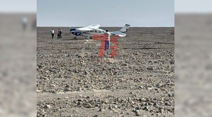 Aterrizaje de emergencia de avioneta con turistas daña Líneas de Nazca