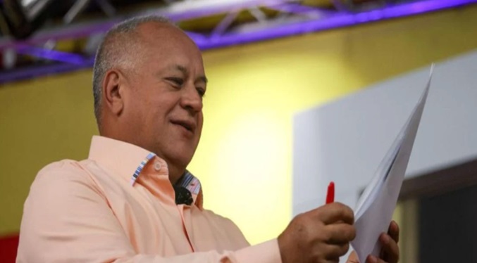 Diosdado Cabello afirma que EEUU promueve la candidatura de Manuel Rosales a la presidencia