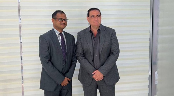 Alex Saab se reúne con embajador de India para fortalecer inversiones extranjeras