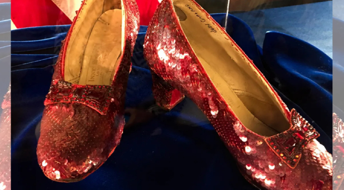 Mafioso confiesa haber robado los famosos zapatos de rubí del Mago de Oz