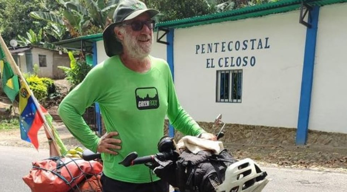 Ciclista brasileño de 60 años visitará el Zulia durante el recorrido por las Américas en bicicleta