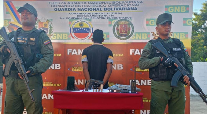 GNB detiene a joven por porte ilícito de arma en Catatumbo