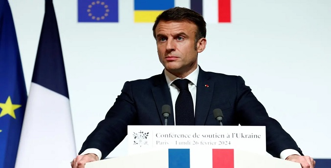 Macron: Los líderes europeos coinciden en dirigirse a “una economía de guerra” para ayudar a Ucrania