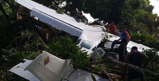 Mueren dos personas en un siniestro aéreo registrado en el estado Bolívar