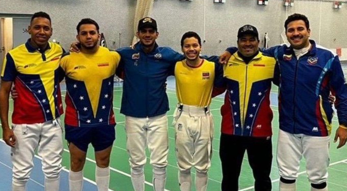 Equipo de espada masculino de Venezuela clasifica a París 2024