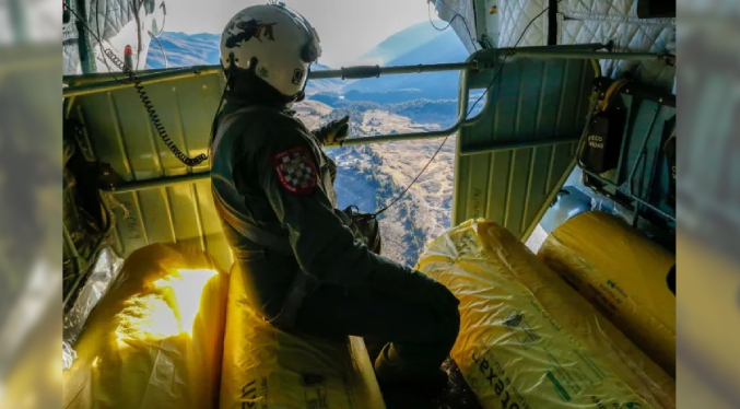 Helicóptero de la FANB hizo sobrevuelo de reconocimiento al glaciar del Humboldt