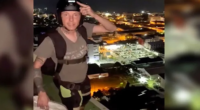 Muere un youtuber en Tailandia al saltar de un piso 29 con un paracaídas dañado
