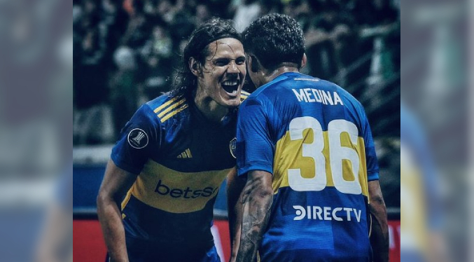Cavani firma hat-trick y Boca vence 3-2 a Belgrano