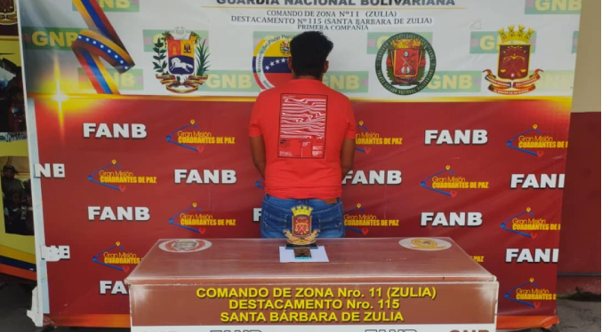 GNB detiene a sujeto por presunta incursión en el tráfico ilícito de droga